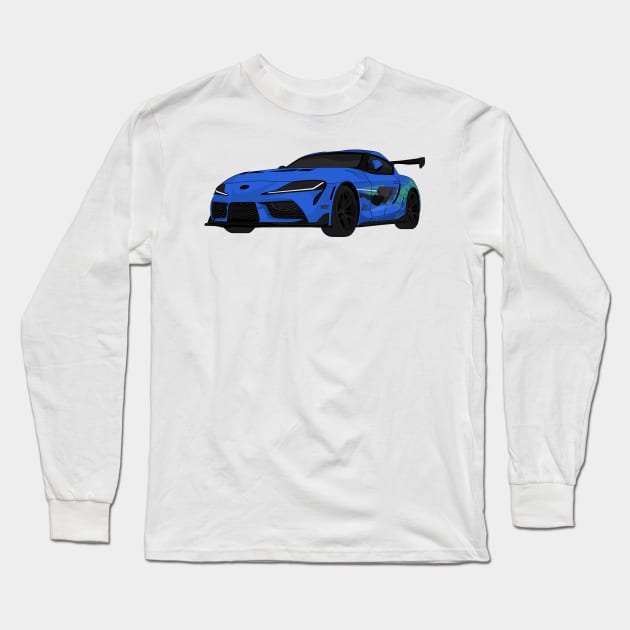 SUPRA BLUE Long Sleeve T-Shirt by VENZ0LIC